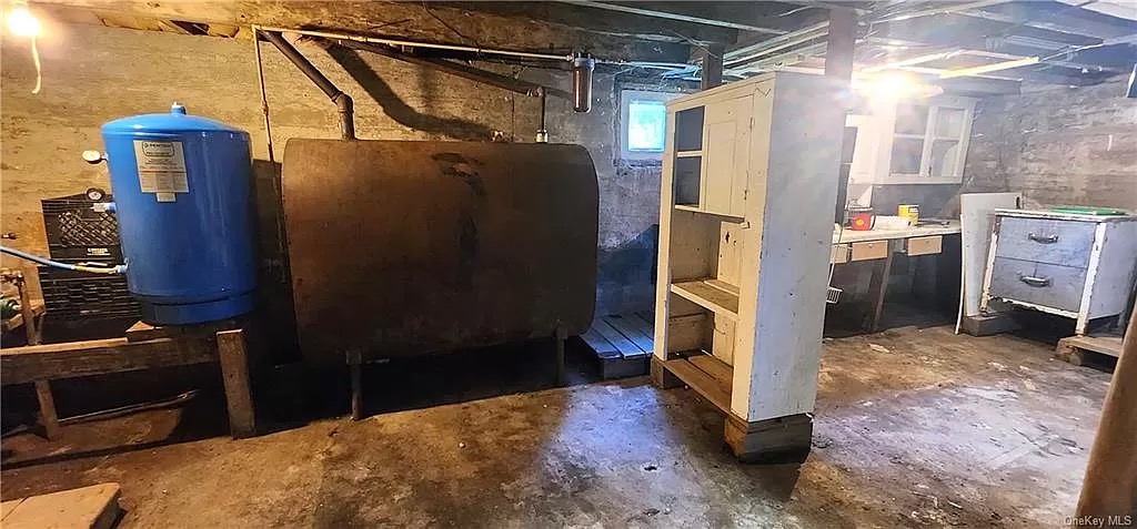 Panorama of the cellar, facing East